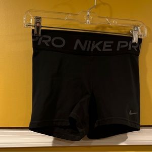 Nike Pro Dri Fit spandex workout shorts Size S black
